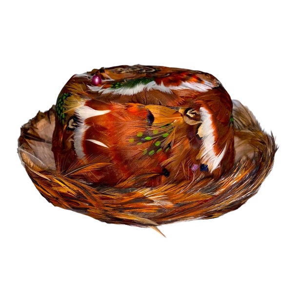 sears milliner Accessories - 🆕 Vintage Feather 50s Fedora Panama Sun Hat Sears Milliner Roebuck USA Hipster